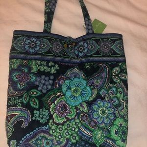 Vera Bradley tote NWT Blue Rhapsody print